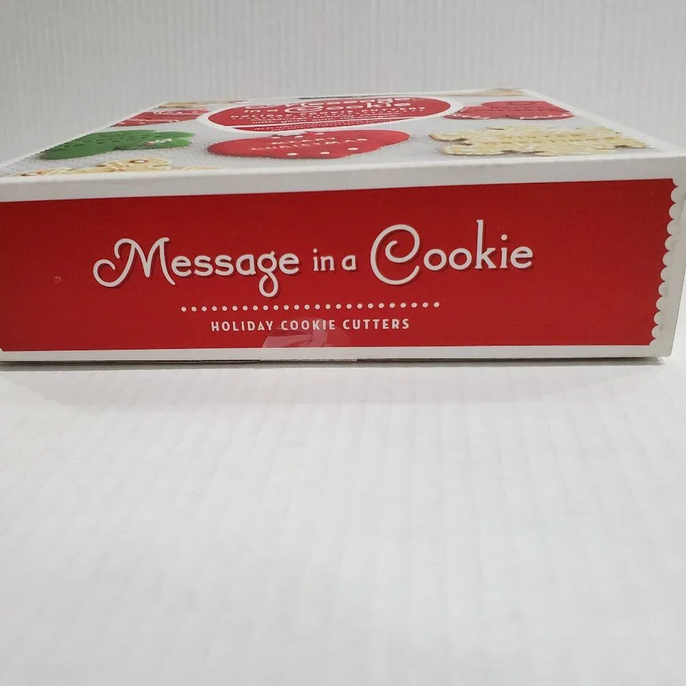 Williams Sonoma Message in a Cookie Holiday Cookie Cutters and Cookie Recipe